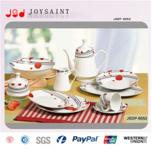 47PCS Square Shape Porcelain Tableware